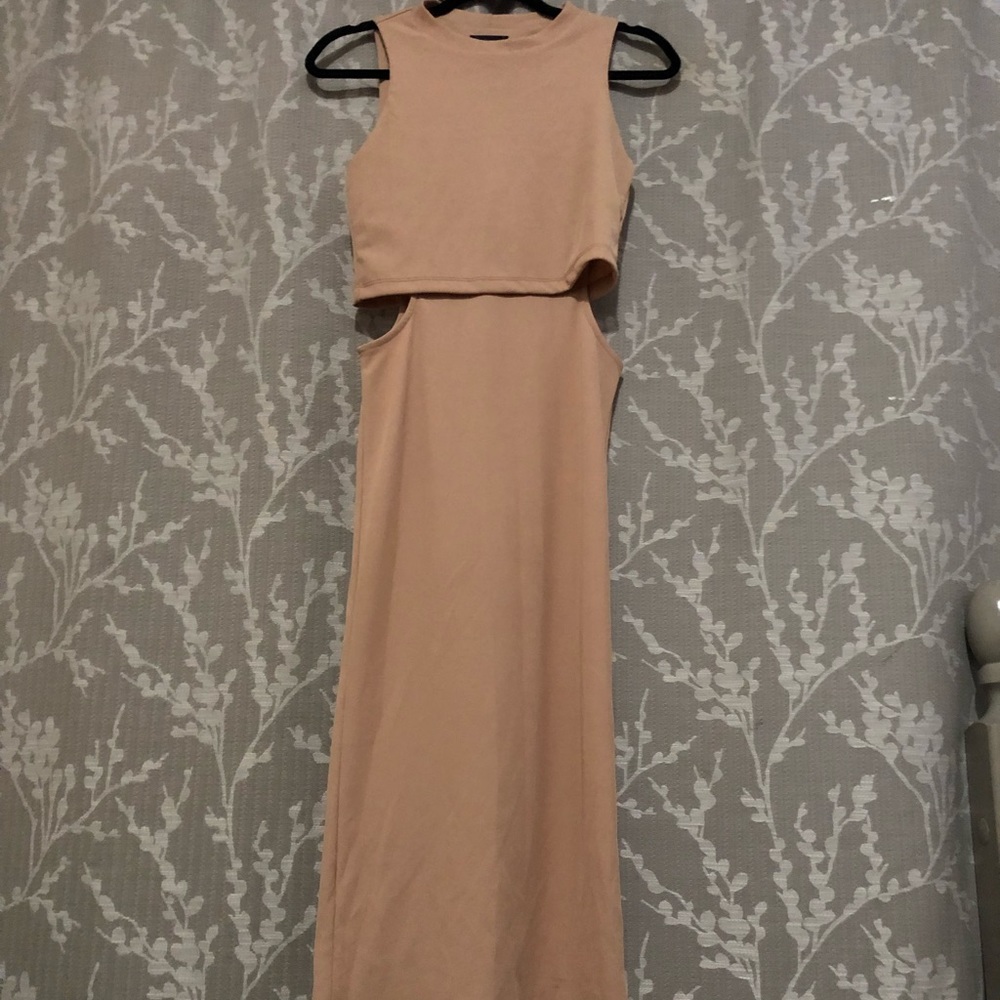 TopShop Nude CutOut Dress